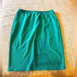 Pencil skirt, emerald green, ribbed, 1x women’s